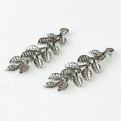 silver-leaf-dangling-earrings.-Shop-eBargainsAndDeals.com